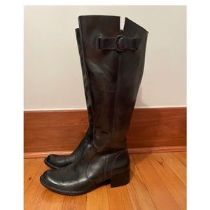 Born Women’s Black Leather Boots, Size 7